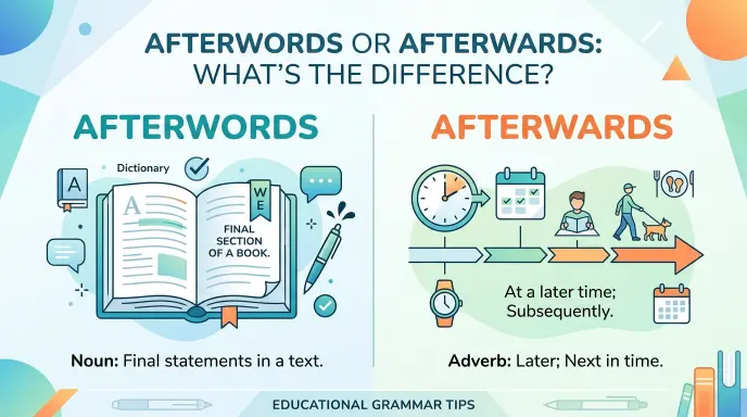 Afterwords or Afterwards