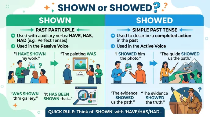 Shown or Showed